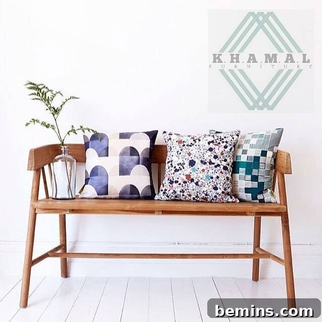 Khamal Furniture's stunning custom designed wooden benches