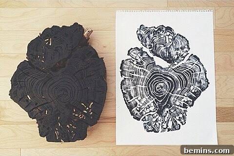 Light and Ink showcasing unique wood-inspired art pieces