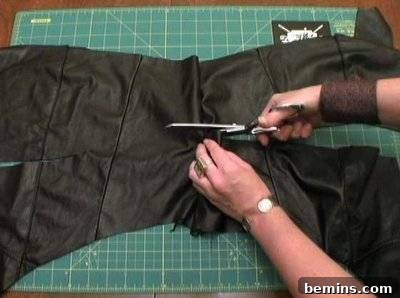 Creative idea to make a girls pirate costume.
