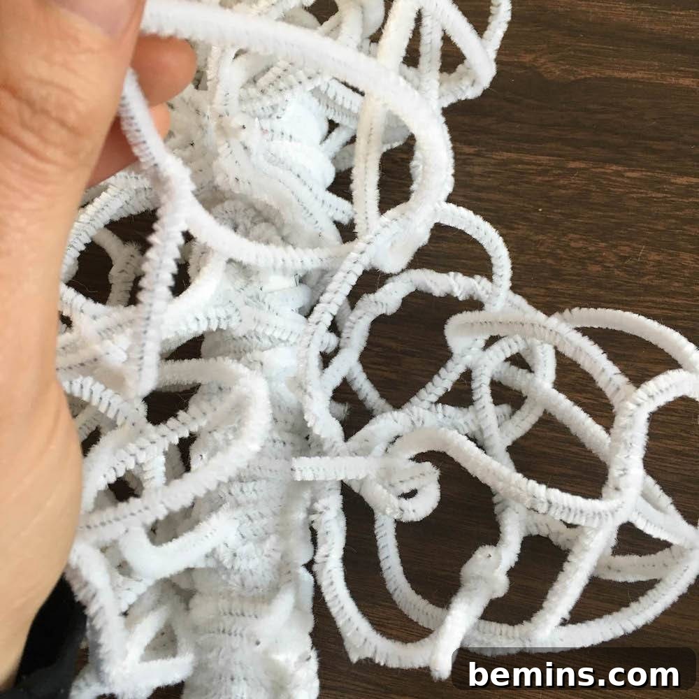 Connecting Multiple Pipe Cleaner Clusters for Density
