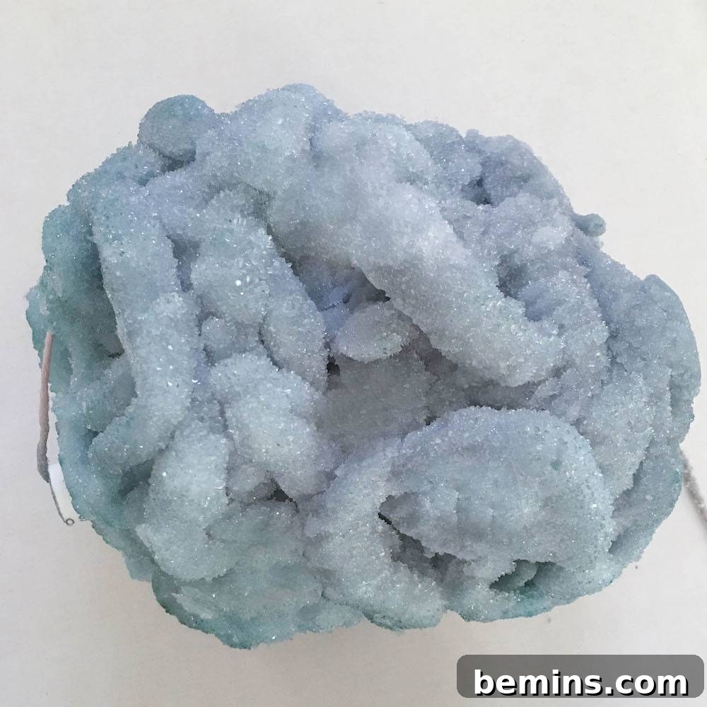 Finished Borax Crystal After Soaking and Drying