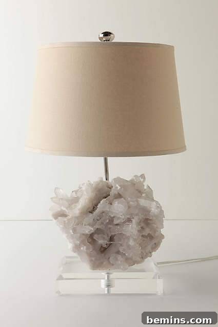 Anthropologie Rock Crystal Lamp Inspiration