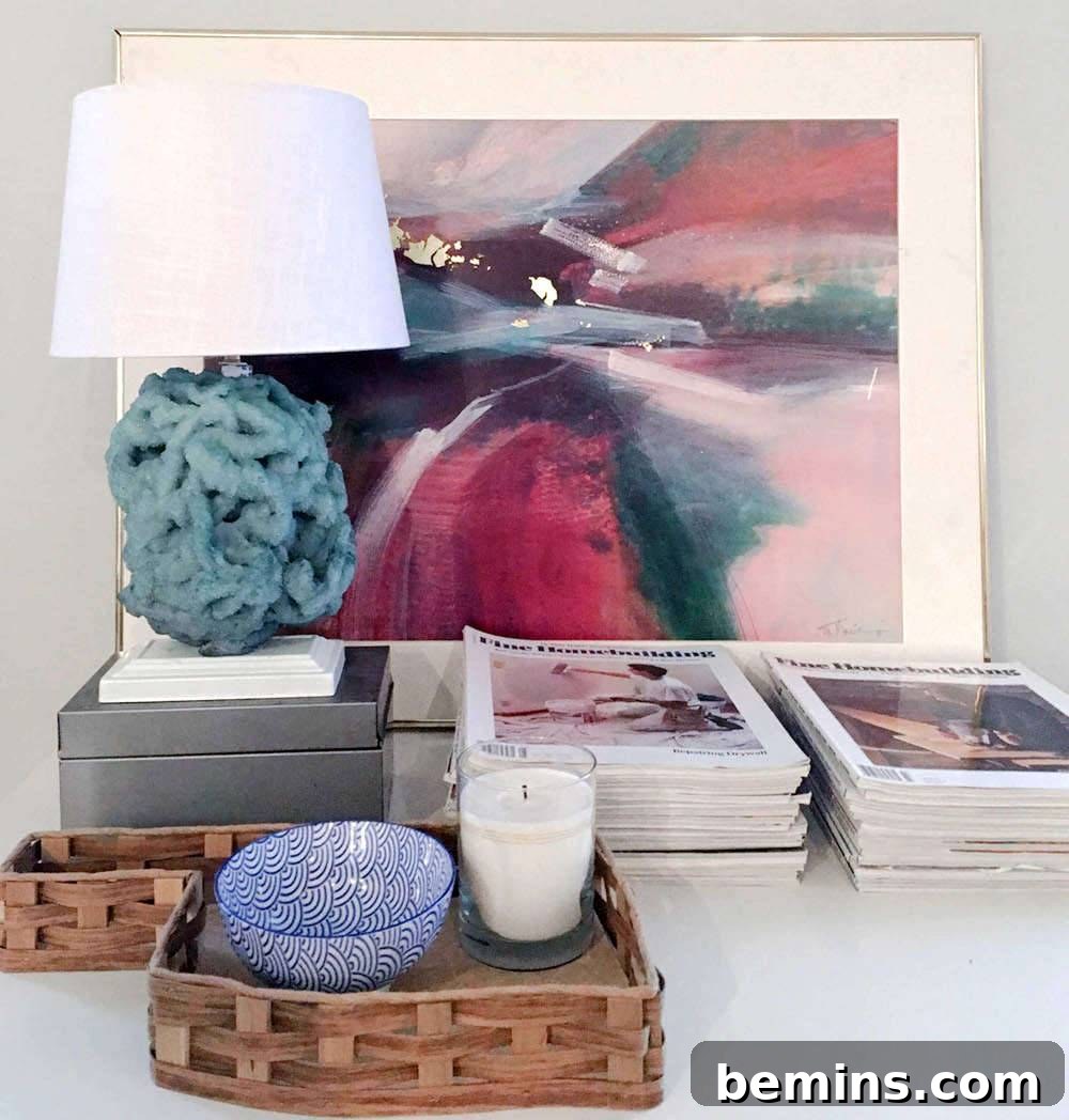 The Beautiful Finished DIY Borax Crystal Rock Lamp