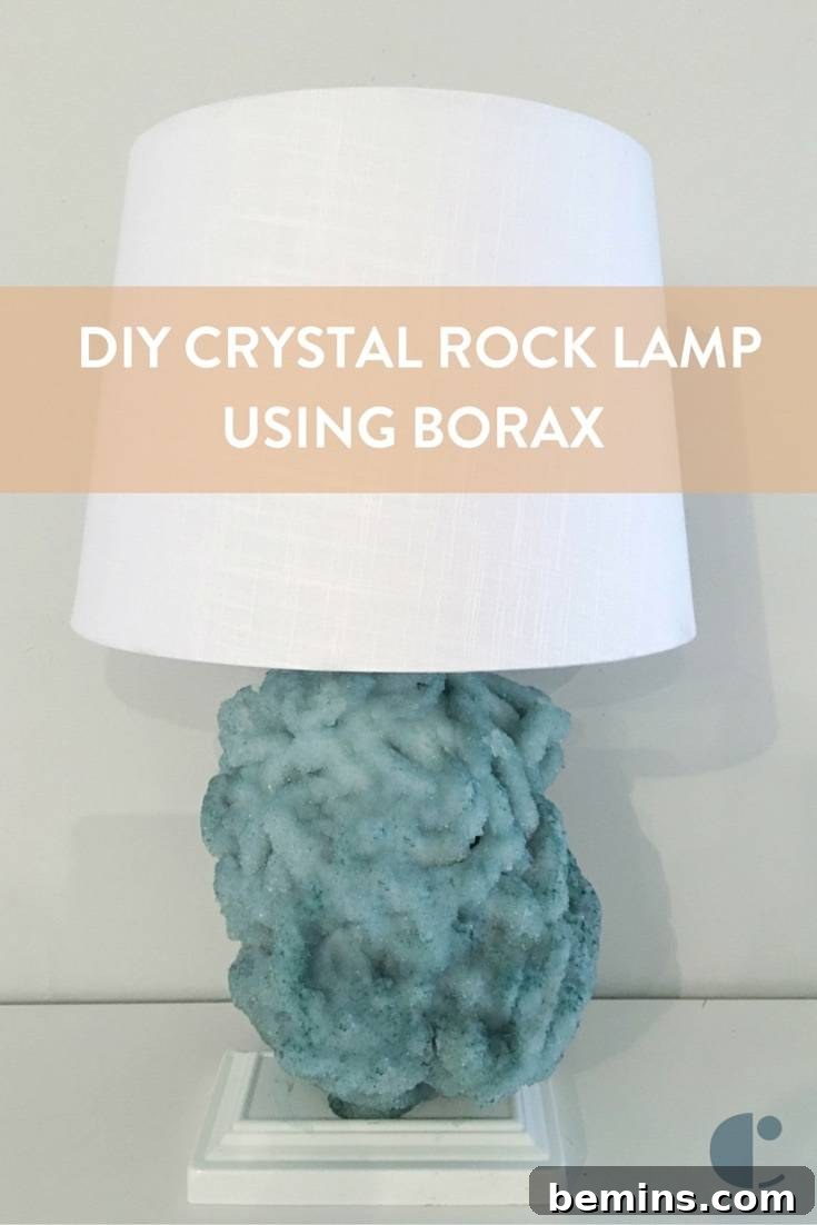 Share Your DIY Crystal Lamp Creation on Pinterest