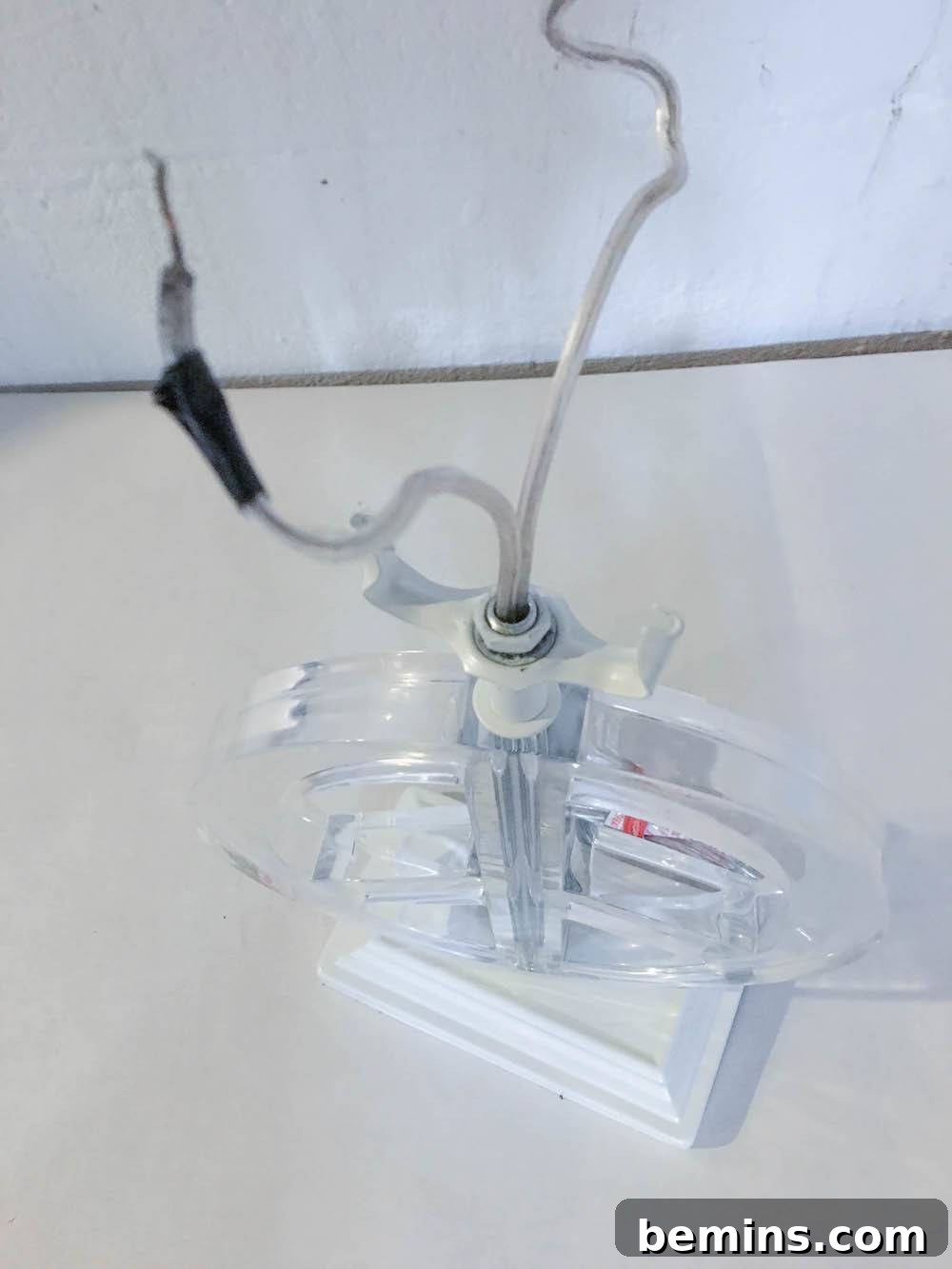 Disassembling the Lamp Base for Crystal Project