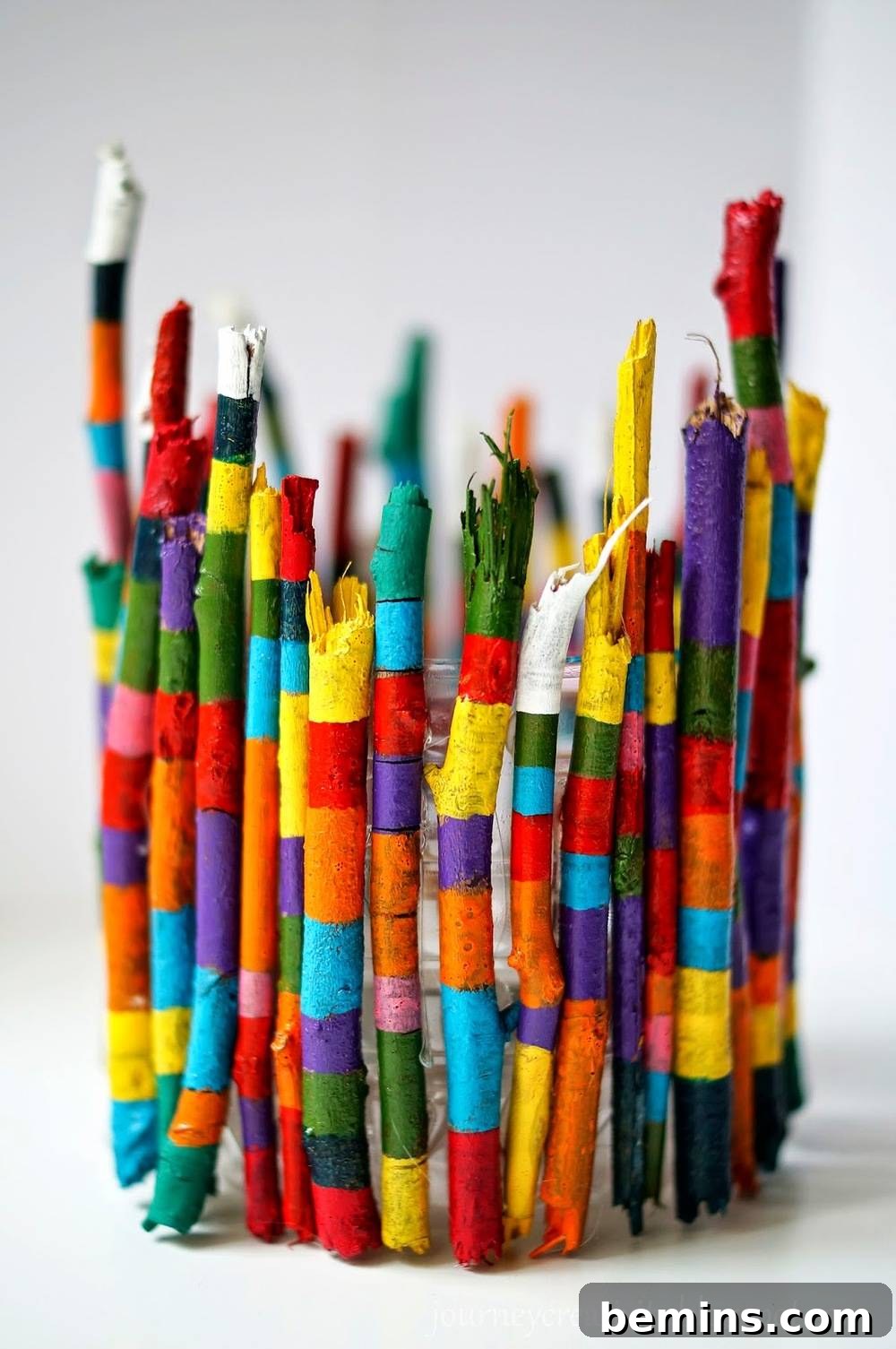 Creative Ways to Decorate Your Home with Twigs 4 Colorful DIY Twig Candle Holder
