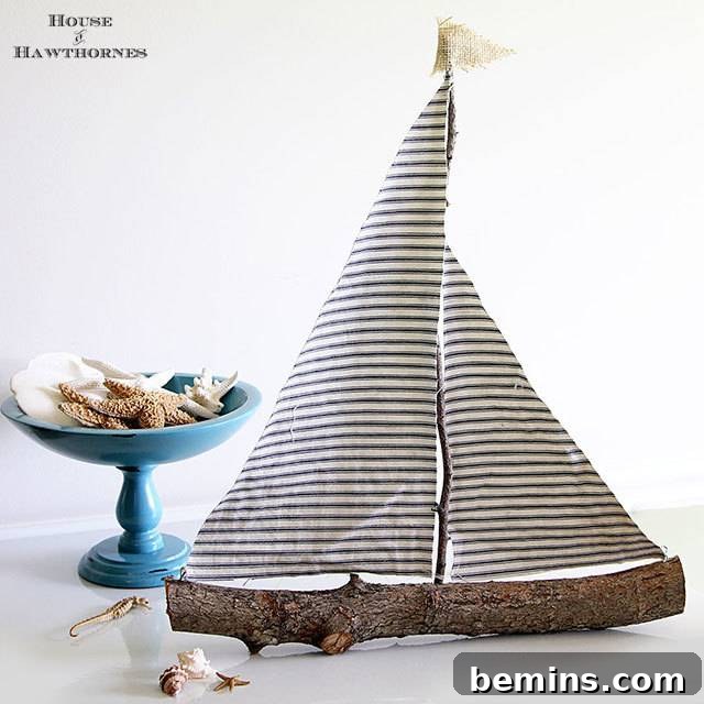 Creative Ways to Decorate Your Home with Twigs 9 DIY Twig Sailboat Decoration
