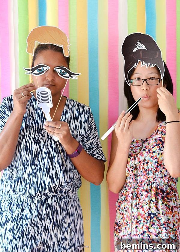 More people using printable photo booth props