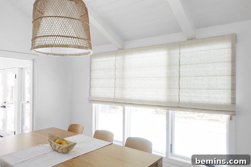 Roman Shades to Cover Old Blinds