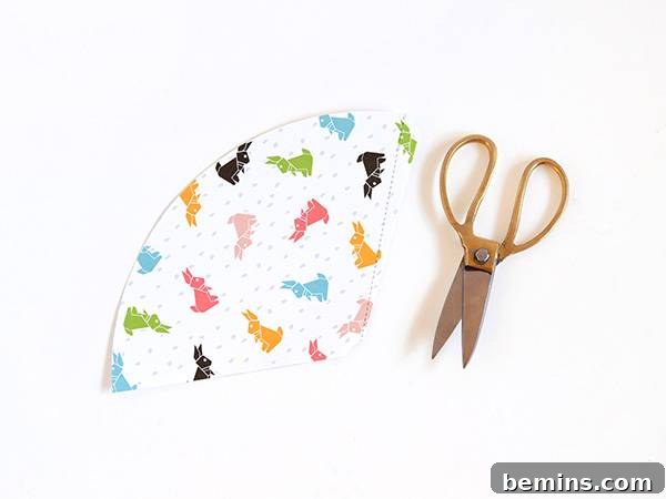 Easter Cone Crafts 5 Print and Cut Easter Cone Template