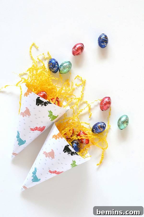 Easter Cone Crafts 9 Printable Easter Cones for Kids