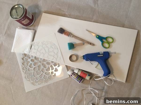 Materials for DIY mail organizer