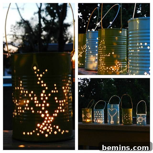 DIY Tin Can Lanterns