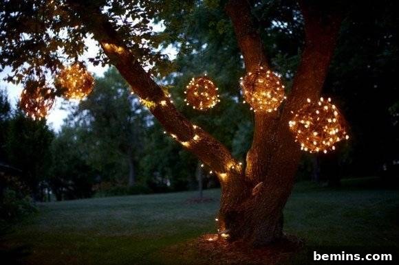 DIY Grape Vine String Lights