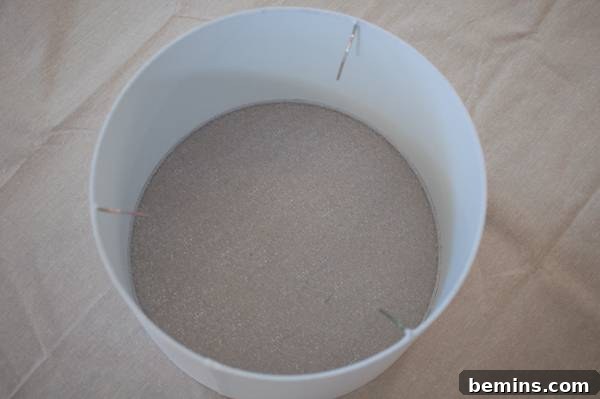 Acrylic baffle inside the lampshade