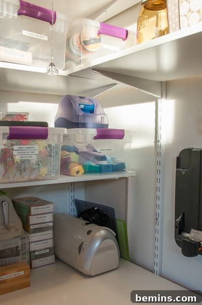Maven's Organized Craft Supplies in Cubby
