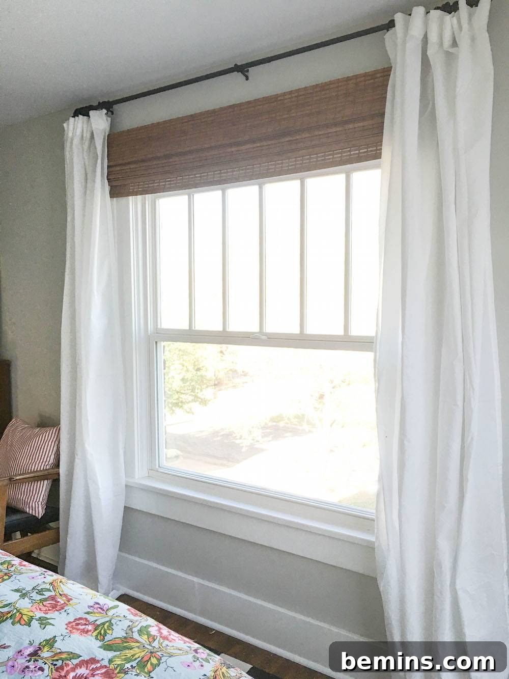 How To Cut Bamboo Roman Shade