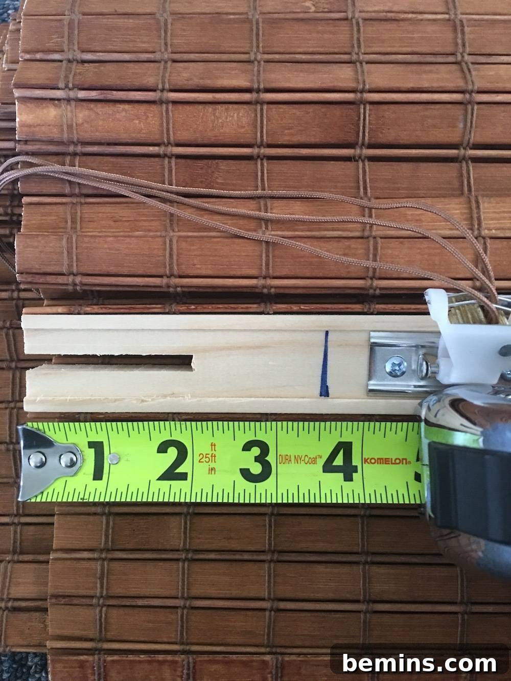 Determining Cut Lines on Bamboo Shade