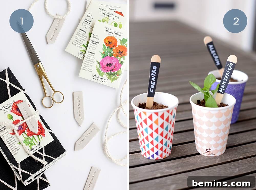 Creative DIY Plant Markers to Spruce Up Your Garden 3 DIY Plant Markers: Clay Garden Markers