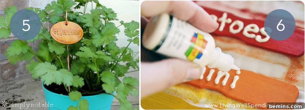 Creative DIY Plant Markers to Spruce Up Your Garden 5 DIY Plant Markers: White Clay Plant Markers