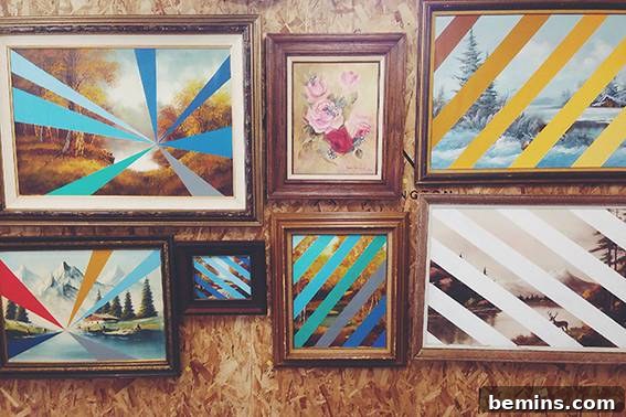 Geometric Landscapes: Adding Bold Color with Painter's Tape