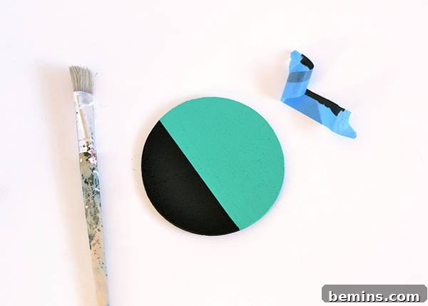 Patterned Cork Coasters: Elevating Your Drink Experience 11 Repeating the initial color blocking for the spotted coaster