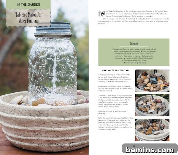 My Writing Journey: From Mason Jars to Print 3 Table Top Mason Jar Water Fountain from Mason Jar Nation