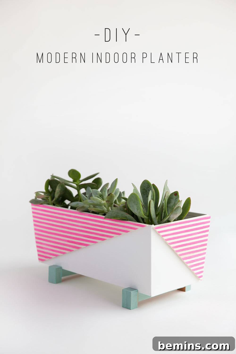 Bright Mini Bucket Indoor Planter