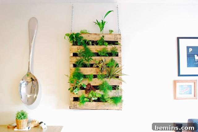 Shipping Pallet Herb Wall