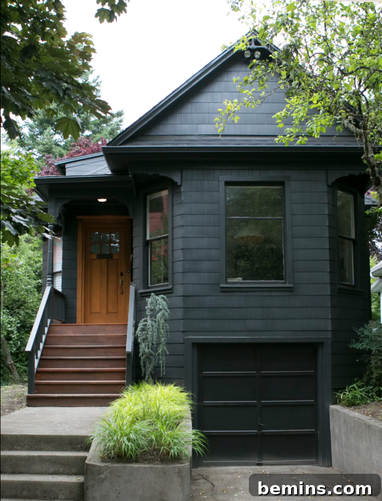 Modernized Dark Turn of the Century Exterior
