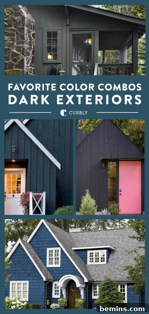 Various dark painted exteriors
