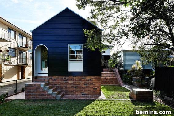 Black Painted House Exterior