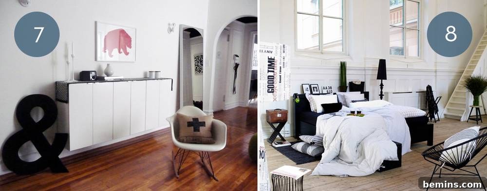 Bedroom with Ampersand Painting