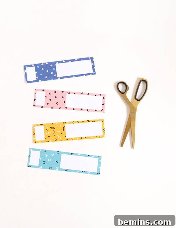 Printable Patterned Envelope Address Labels