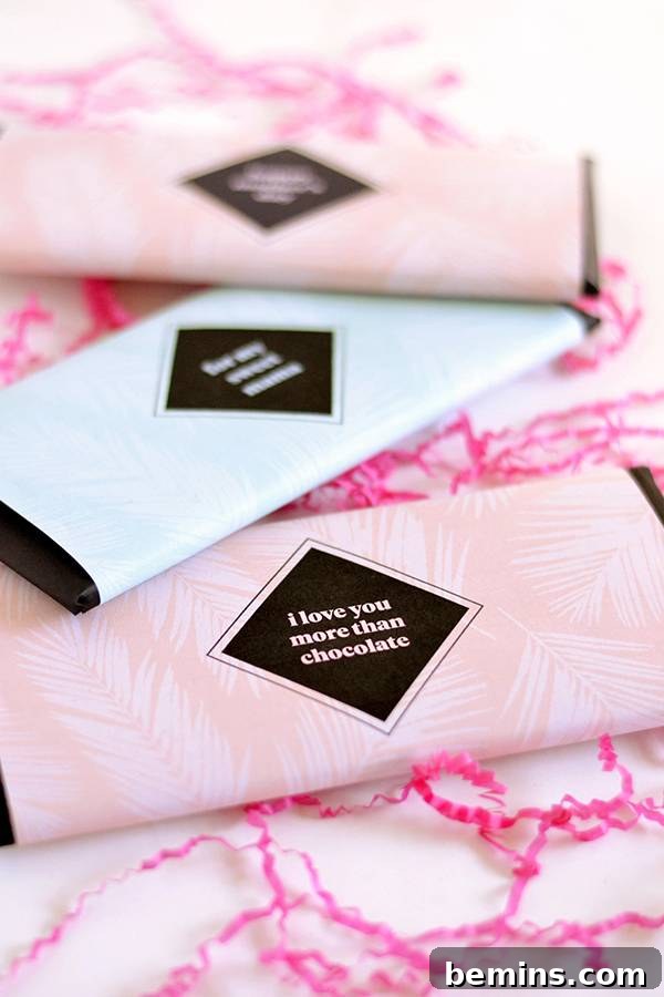 Printable Chocolate Bar Wrappers: A Sweet Mother's Day Gift 12 Printable Chocolate Wrappers for Mother's Day - Gift Idea 2