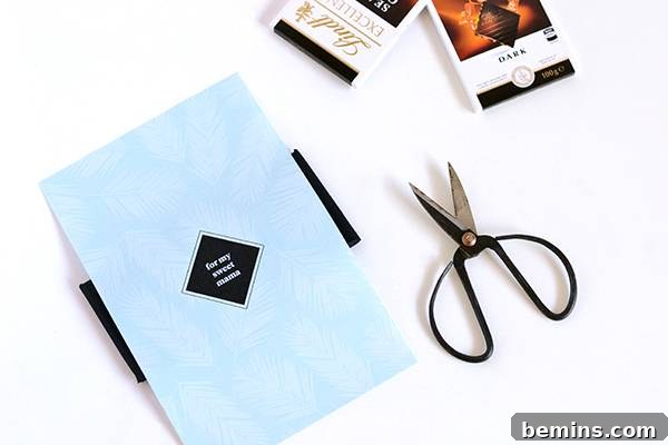 Printable Chocolate Bar Wrappers: A Sweet Mother's Day Gift 8 Printable Chocolate Wrappers for Mother's Day - Step 4