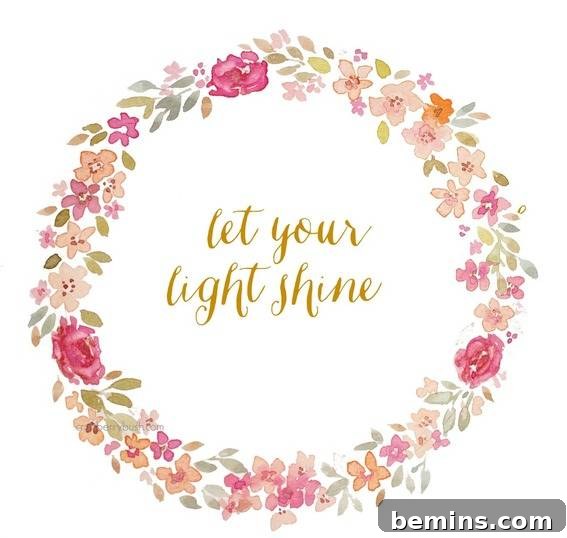 10 Heartfelt Printables: A Free Mother's Day Gift Guide 6 A blank floral wreath printable, customizable with your own words for a personalized Mother's Day gift.