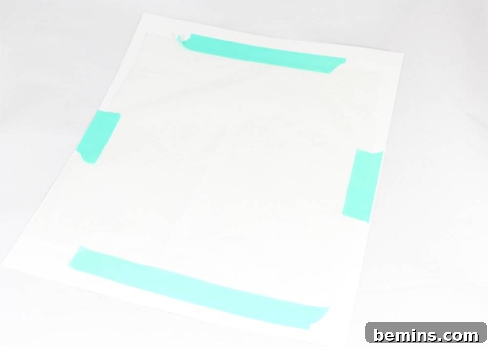 DIY Tropical Leaf Coasters: A Touch of Paradise at Home 4 Cutting and taping tissue paper to cardstock
