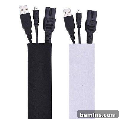 Roundup: 10 Clever Cord Control Ideas for a Tidy Home 11 Cable management sleeve