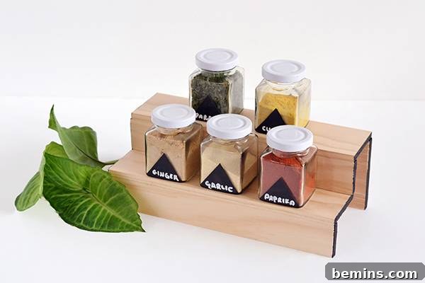 Spice Rack on Countertop