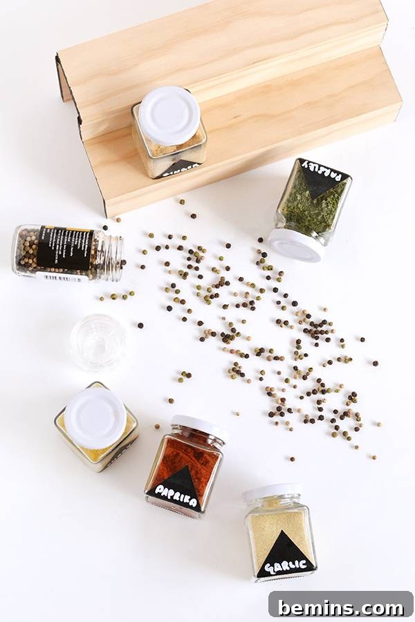DIY Spice Rack Materials