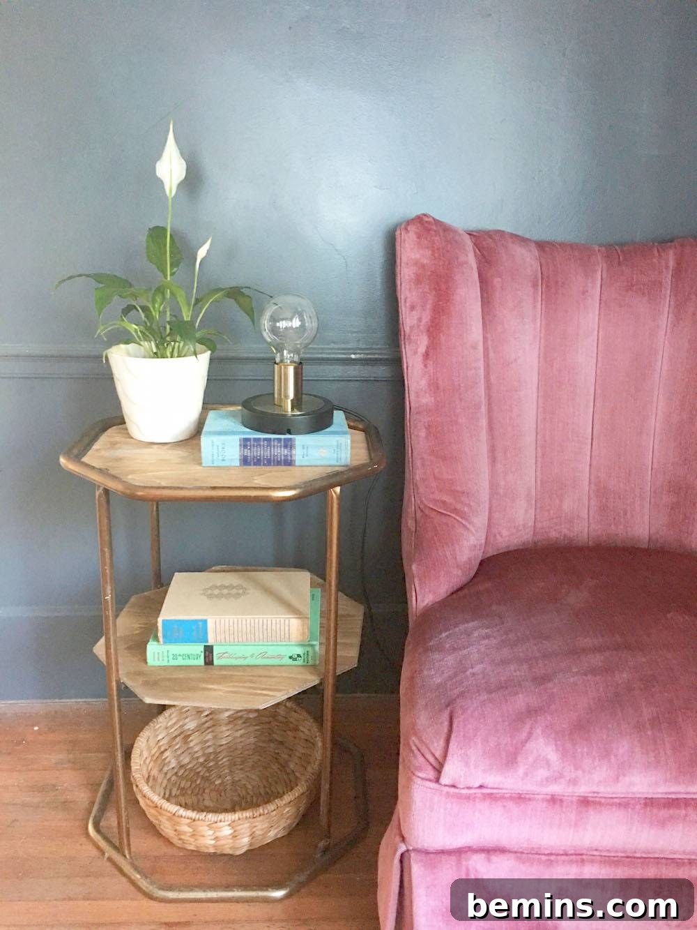 Updated Thrift Store Side Table - Detail View