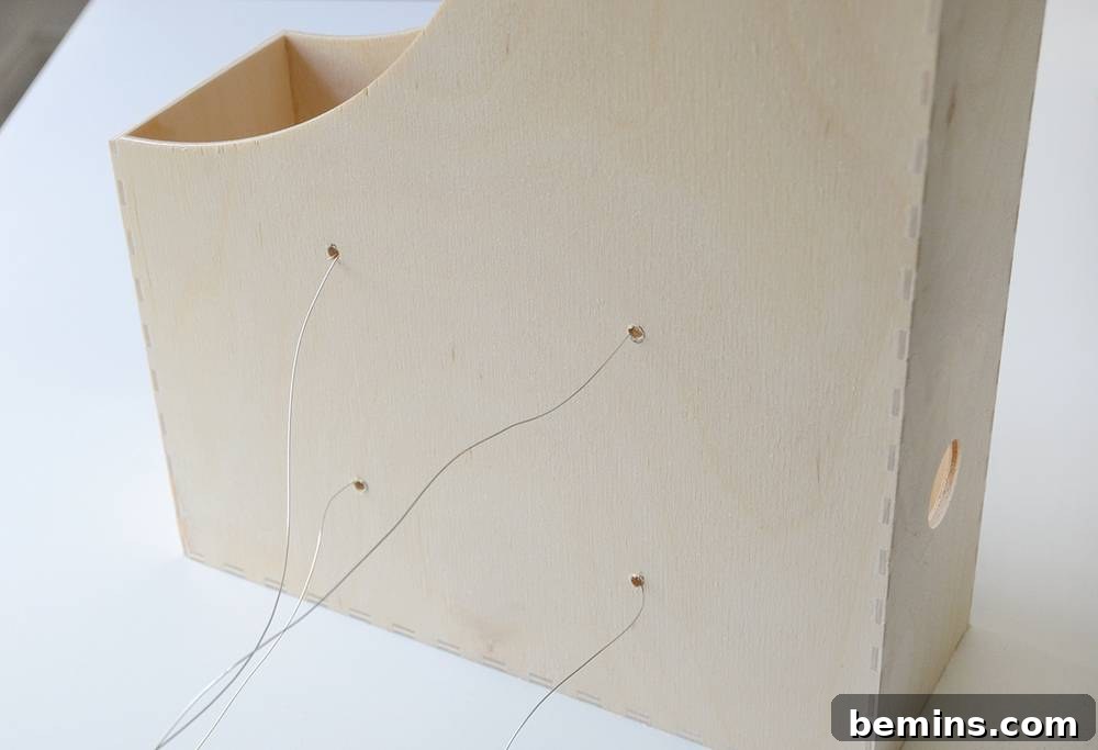 IKEA Hack: Attaching the Hanging Wire