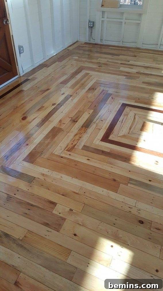 Wood Pallet Floor