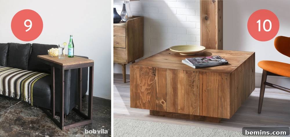 DIY Sofa Arm Table