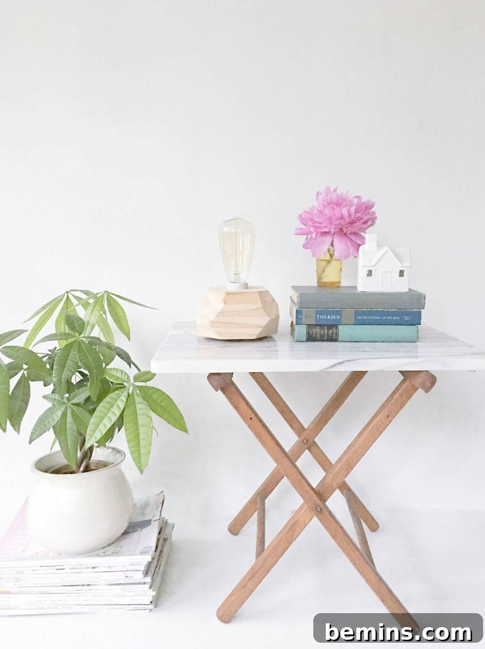 DIY Edison Bulb Wooden Table Lamp 29 DIY Edison Bulb Table Lamp illuminating a room