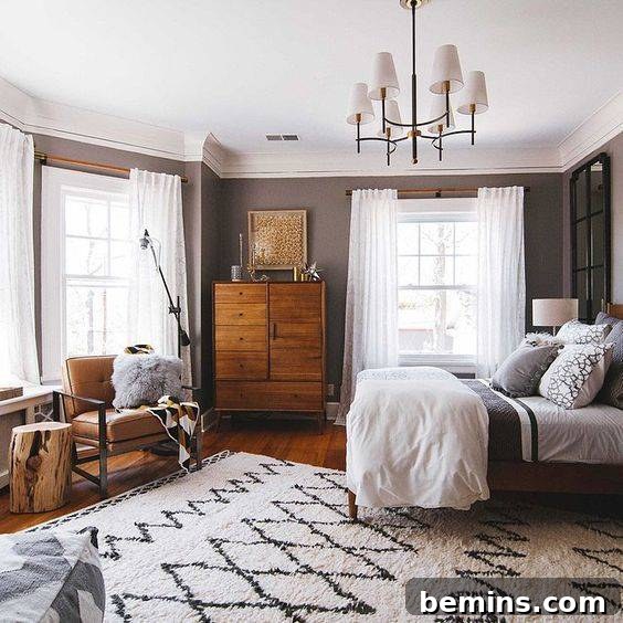 A bedroom in the part of house