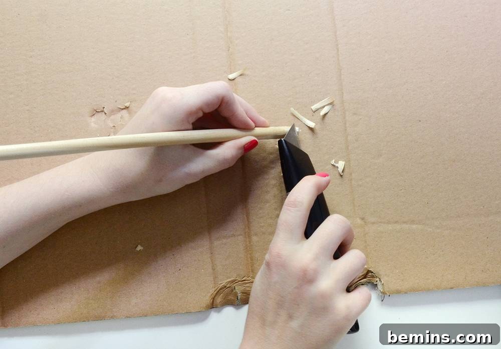 Creating Points on Dowels