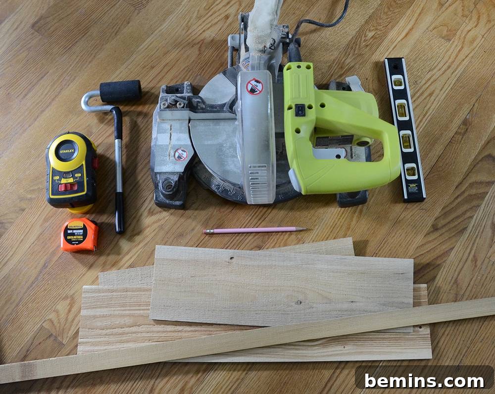 Materials Needed for Creating a Reclaimed Wood Accent Wall