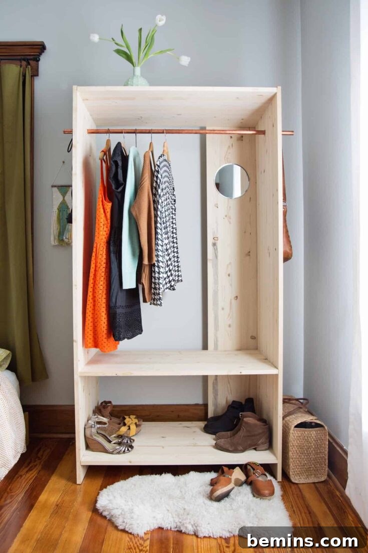 Modern Wooden Wardrobe DIY